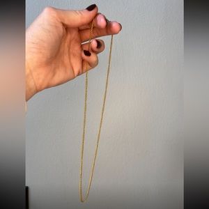 NEW 18k gold filled chain-link necklace, length 18 inch